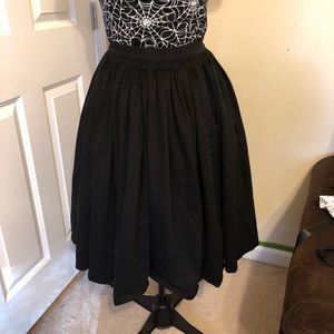 Pinup Couture black sateen Jenny skirt